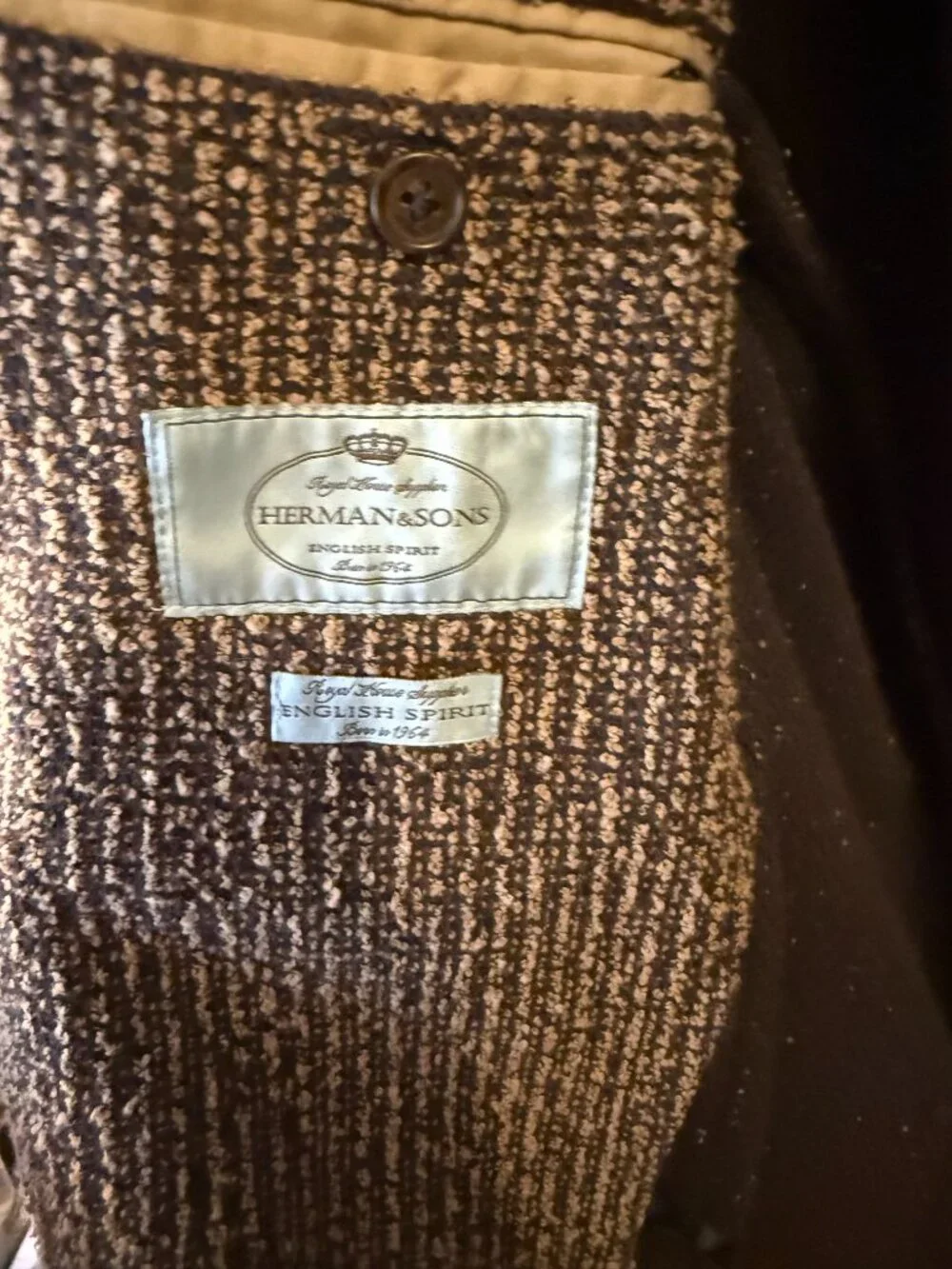 Textured Brown Blazer (42R)